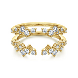 Yellow 14 Karat Contemporary Style Diamond Ring Enhancer Ring Wrap/Gua
