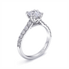 Coast Diamond 14 Karat White Gold Double Prong Cathedral Engagement Ring