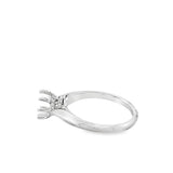 Lady's White 18 Karat 8-Prong Hidden Halo Ring Size 6.75 30 = 0.15tw R