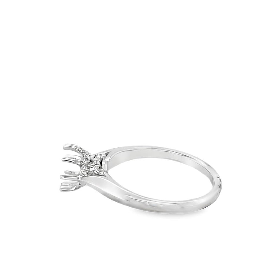 Nelson 8-Prong Hidden Halo Ring Mounting