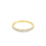 Lady's Yellow 18 Karat Fishtail Half Anniversary Wedding/Anniversary R