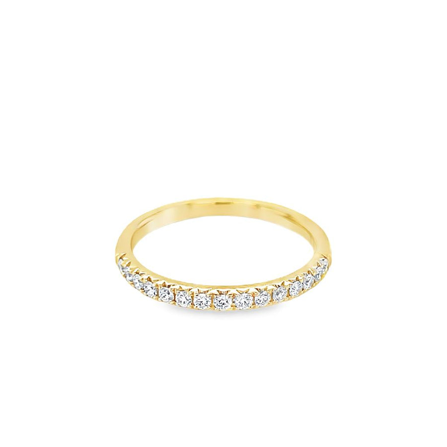 Lady's Yellow 18 Karat Fishtail Half Anniversary Wedding/Anniversary R