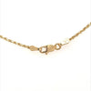 Yellow 14 Karat Rope Chain With Lobster Clasp Estate Jewelry Length 15 Gram Weight: 3.29