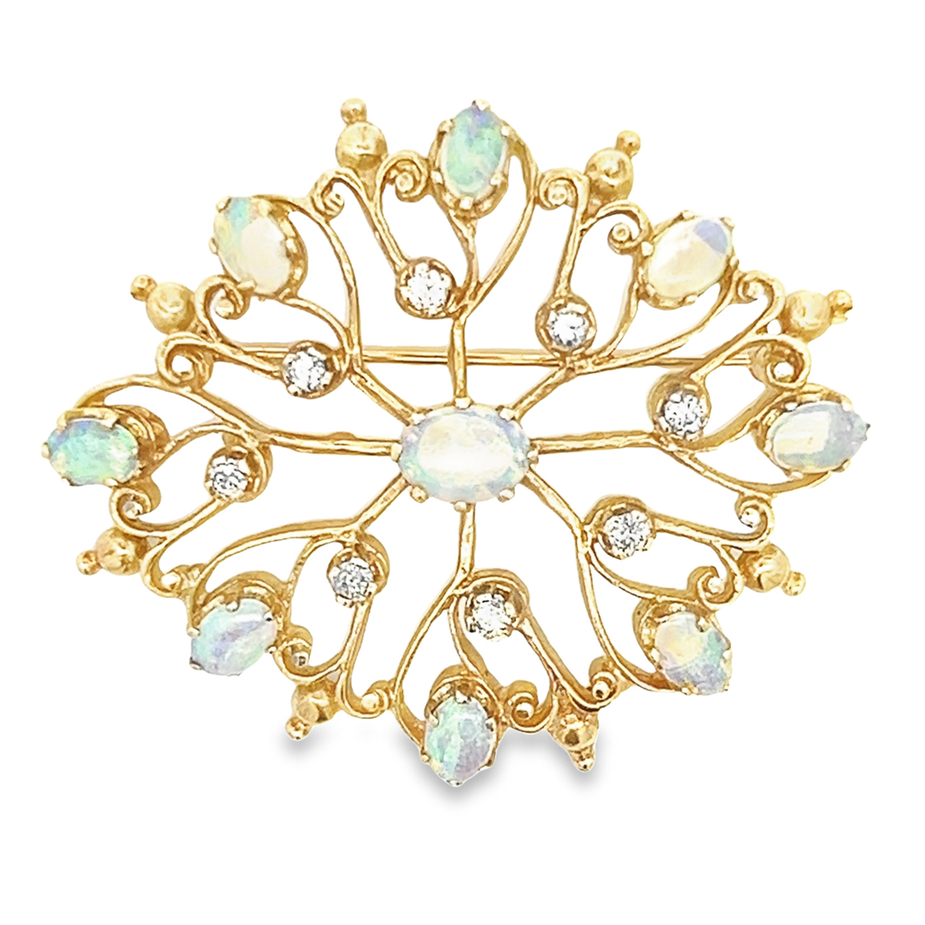 Estate Jelly Opal Pendant/Brooch