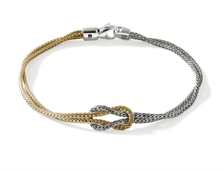John Hardy Two-Tone Love Knot Bracelet