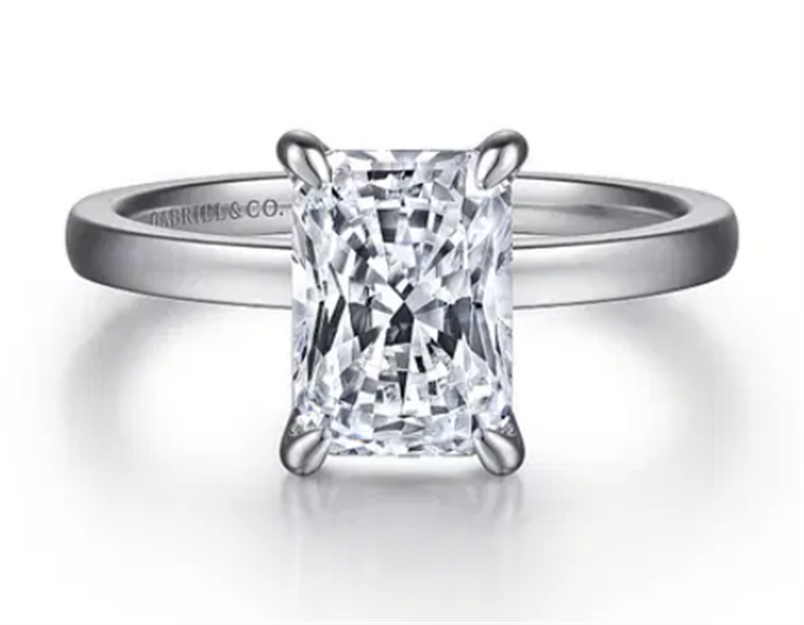 Gabriel & Co Claw Prong Solitaire Engagement Ring Mounting