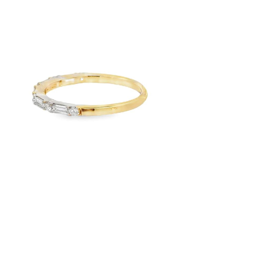 Lady's Yellow 18 Karat Prong Set Wedding/Anniversary Ring Size 6.5 Wit