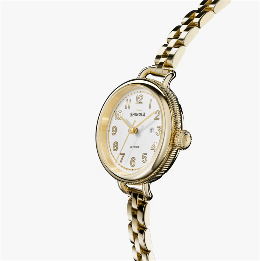 The Birdy Watch with Silver Face and PVD Yellow Gold Bracelet