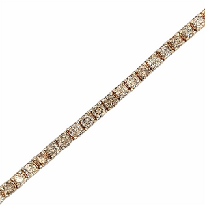 Brown Diamond Line Bracelet