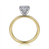 Gabriel & Co. Cari - Hidden Halo Oval Diamond Engagement Ring Mounting