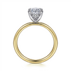 Gabriel & Co. Cari - Hidden Halo Oval Diamond Engagement Ring Mounting