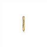 Gabriel & Co. Fashion 14K Yellow Gold 13MM Rope Single Cuff Earrings