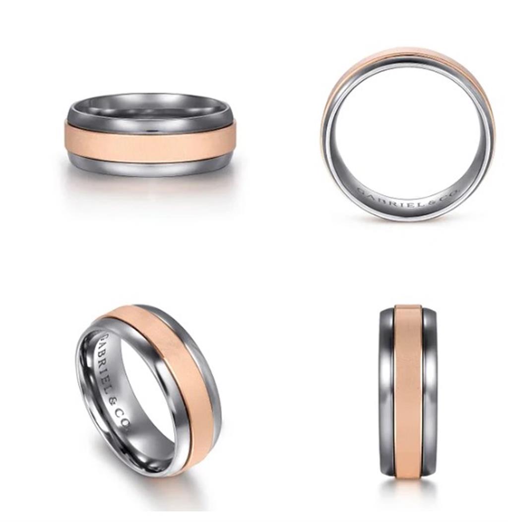 Gold Wedding Bands  -  Men'