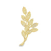 Yellow 14 Karat Holly Branch Brooch Estate Jewelry Gram Weight: 6.00 5