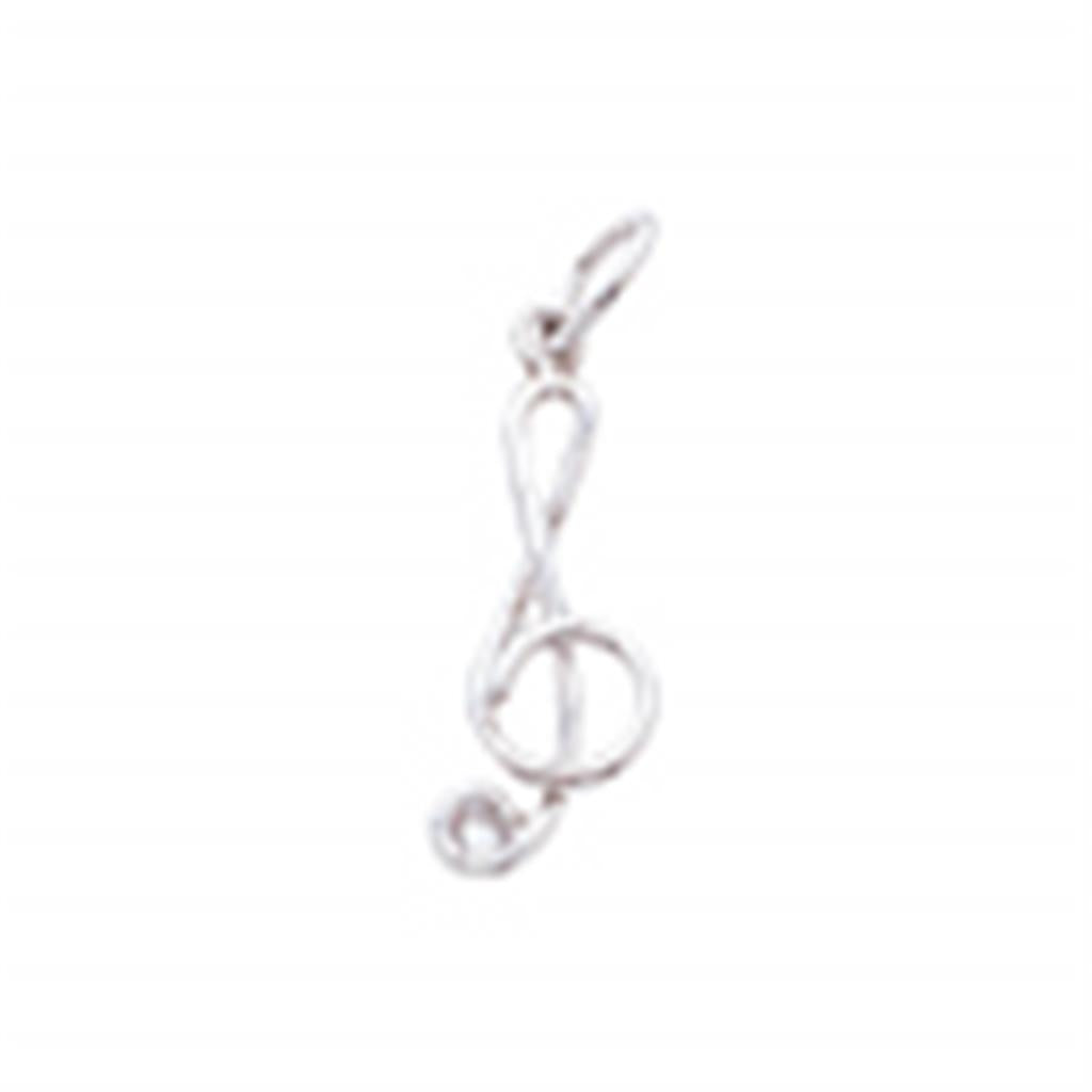 Lady's Sterling Silver Treble Clef Charm