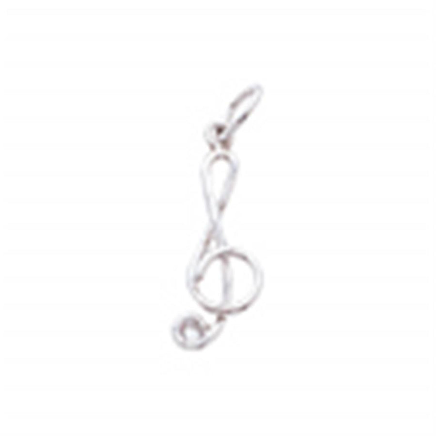 Lady's Sterling Silver Treble Clef Charm