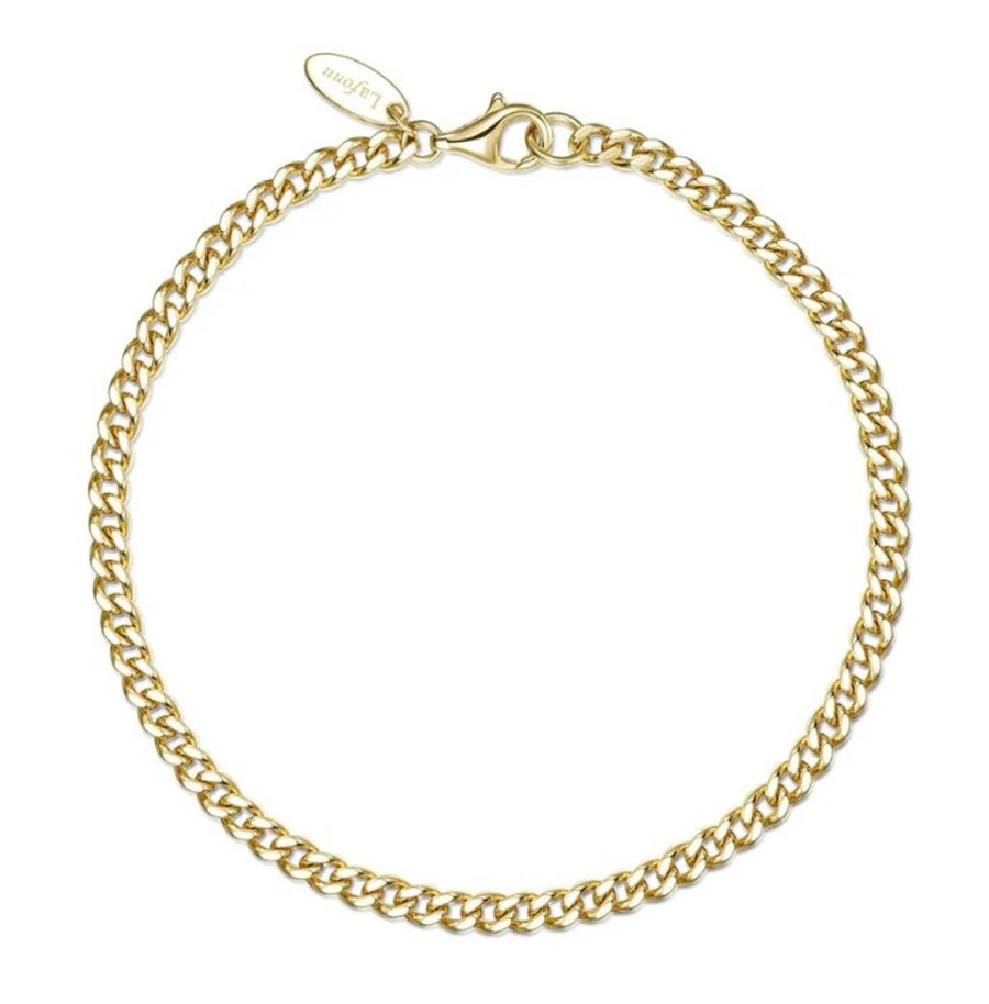 Lafonn Yellow Gold-Plated Sterling Silver 3mm Cuban Link