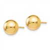 Ladies 14K Polished 8mm Ball Post Earrings