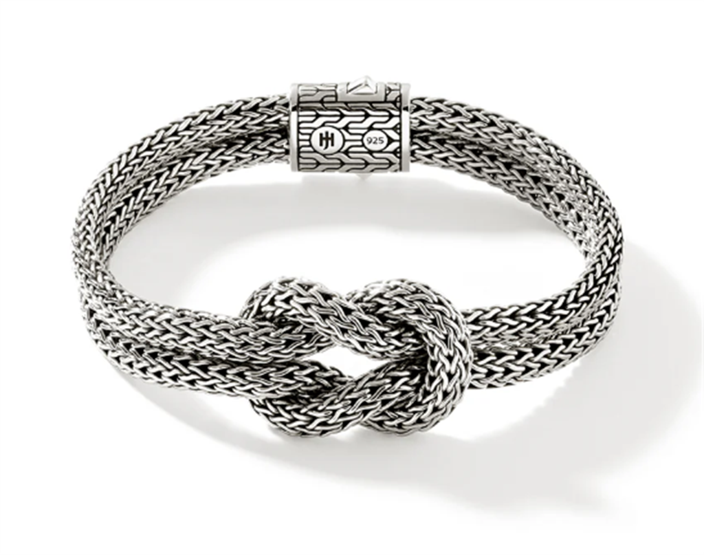 John Hardy Chain Love Knot Double Row Bracelet