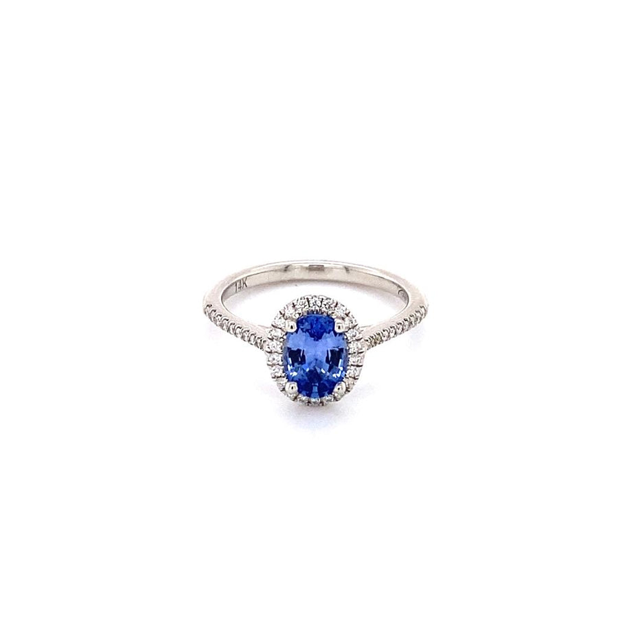 Coast Diamond Lady's Diamond Halo Sapphire Fashion Ring