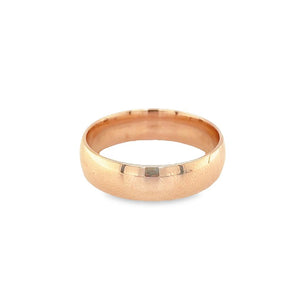 Rosé 10 Karat 6mm Wide Band Es