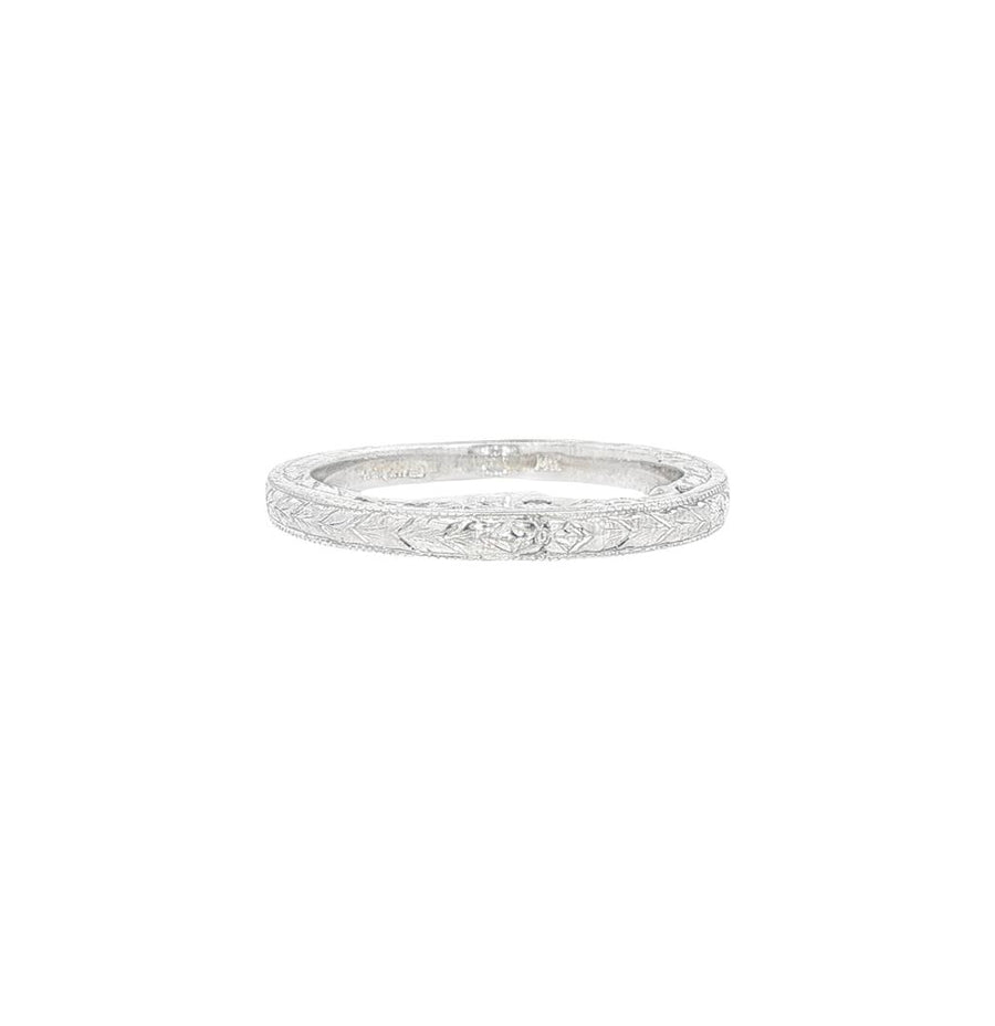 Scroll Design Wedding Band