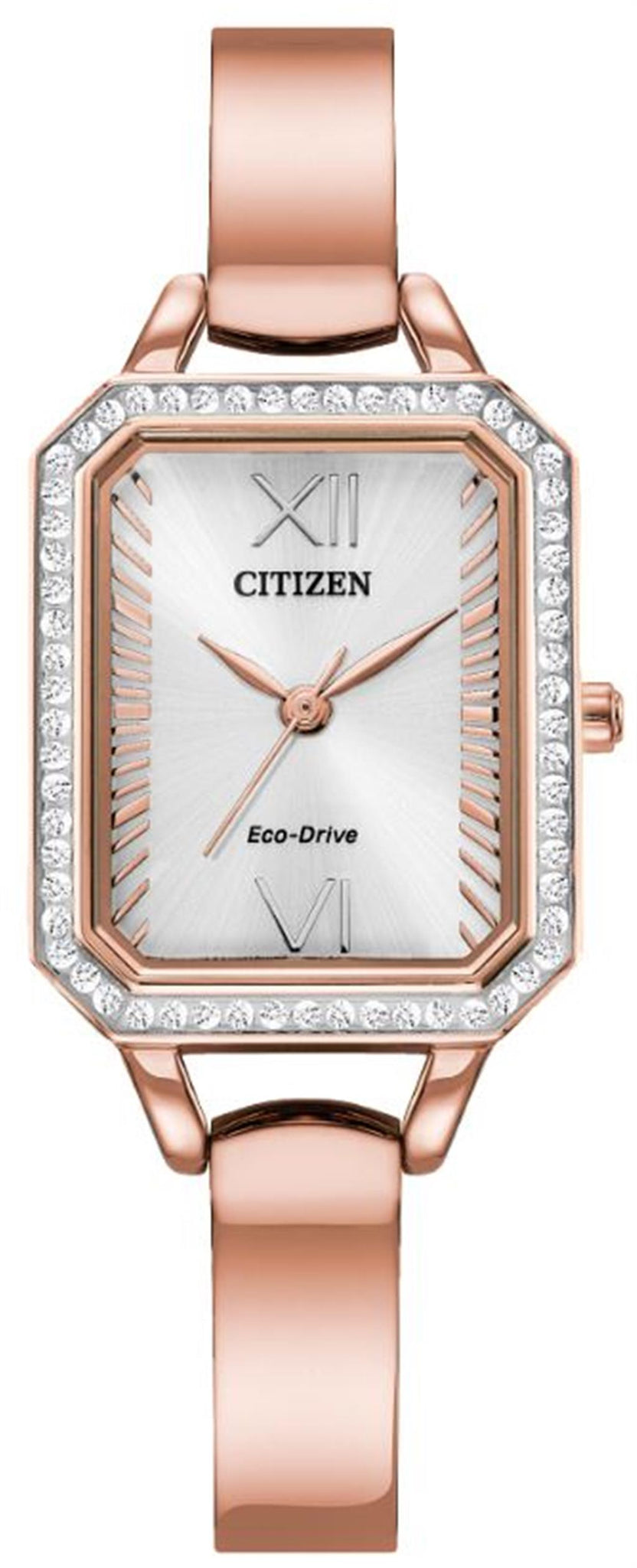 Citizen Silhouette Crystal Rosé Stainless Steel Ladies Watch