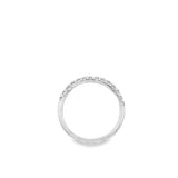 Lady's White 18 Karat Fishtail Half Anniversary Wedding/Anniversary Ri