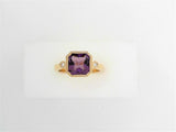 Amethyst 14 Karat Yellow Fashion Ring