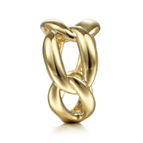 Gabriel & Co. Fashion 14K Yellow Gold Link Chain Wide Band Ring