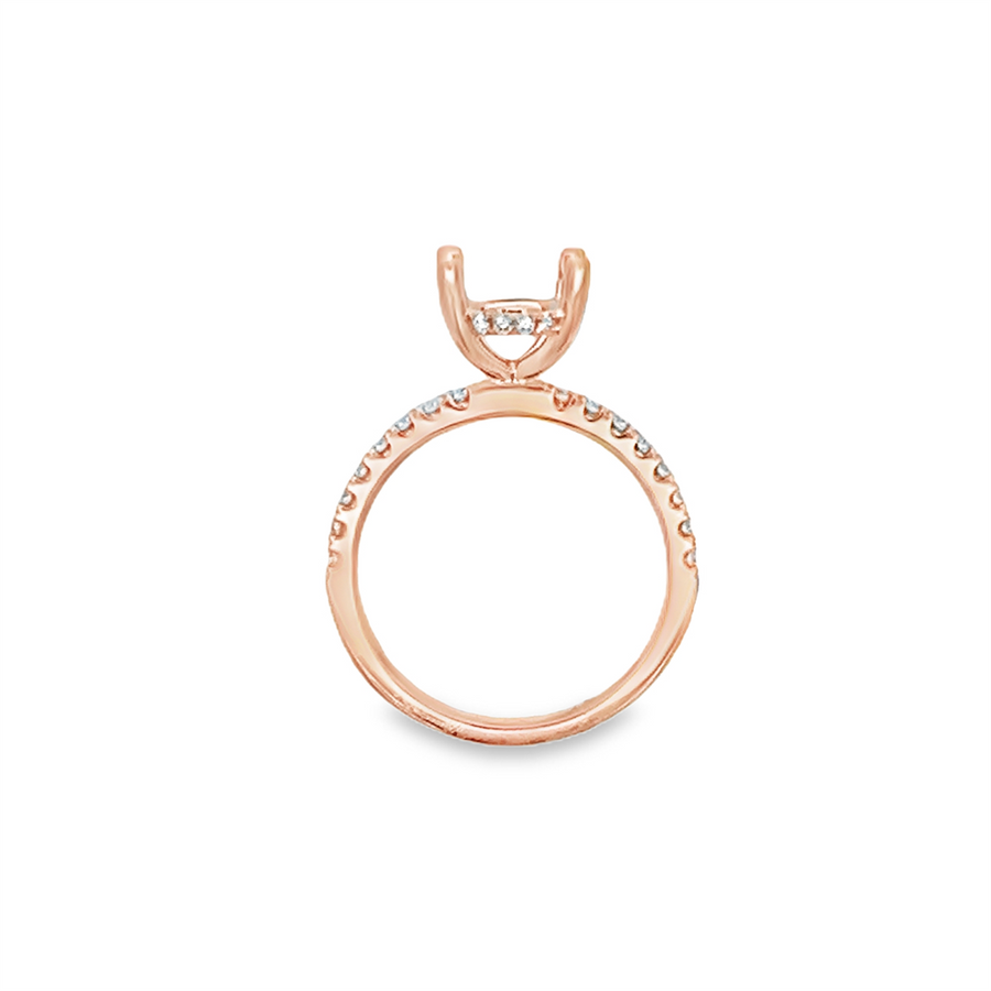 Nelson Oval Hidden Halo Ring Mounting