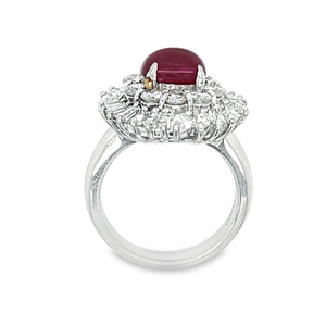 Estate Cabochon Ruby Ring