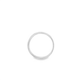 Lady's White 14 Karat 2mm Gypsy Star Band Fashion Ring Size 7 5 = 0.06