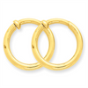 Quality Gold 14k Non-Pierced Hoops Earrings