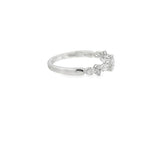Lady's White 18 Karat Prong Set Wedding/Anniversary Ring Size 6.5 With