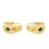 Geometric Filigree Pattern Earrings