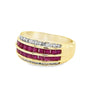 Yellow 10 Karat 4 Row Band Est