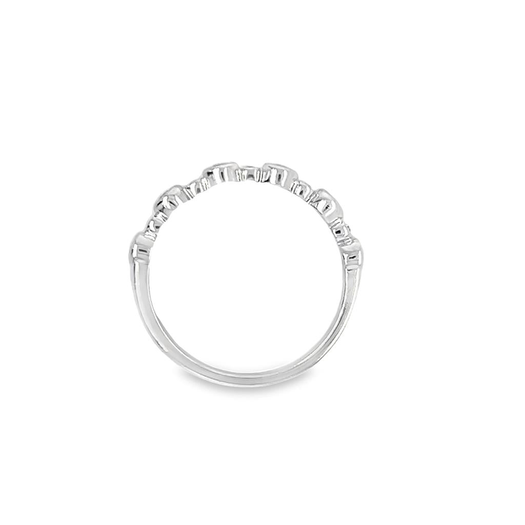 Estate Bezel Set Diamond Wedding Band