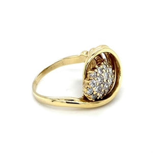 Estate Diamond Swirl Fashion Ring, Jose Hess trademark