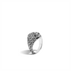 John Hardy Classic Chain Reticulated Silver Signet Ring