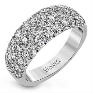 Lady's White 18 Karat Half Eternity Ring