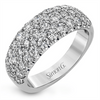 Lady's White 18 Karat Half Eternity Ring