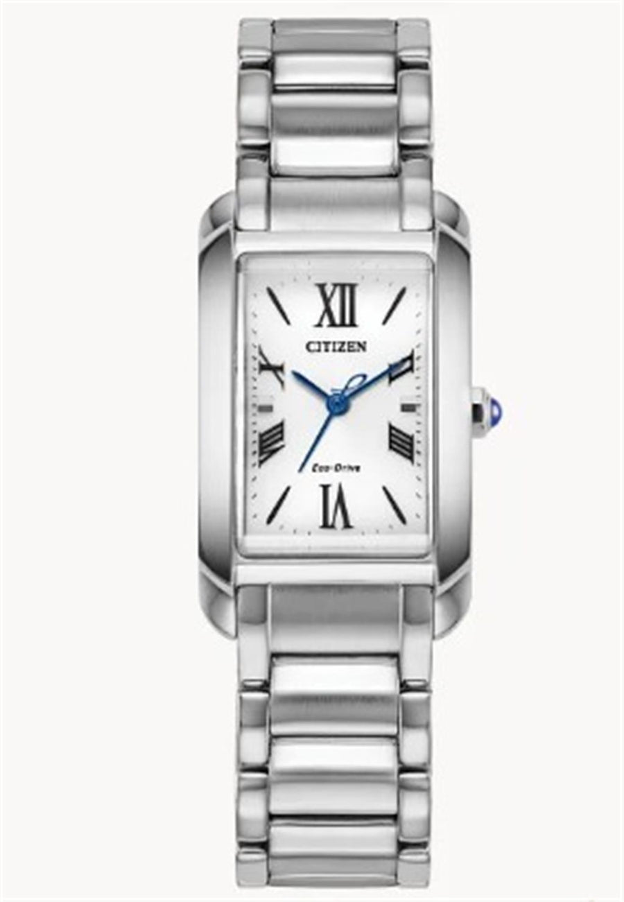 Stainless Steel Ladies Citizen L Bianca Citizen Watch with a Rectangul