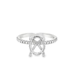 Lady's Platinum Hidden Halo Platinum Mounting Size 7 40 = 0.87tw Round