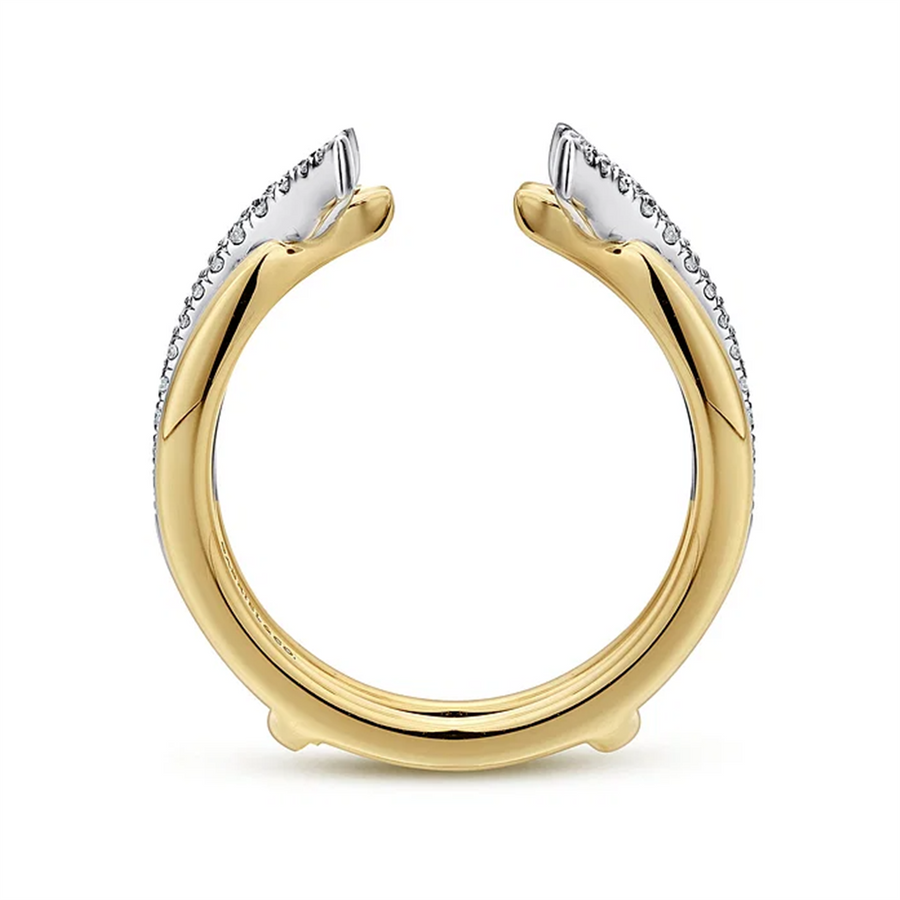 Gabriel & Co. 14K White and Yellow Gold Diamond Ring Enhancer - 0.28 ct