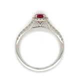 Ruby 14 Karat White Fashion Ring