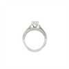 Estate Antique Style Princess Cut Diamond Engagement Ring