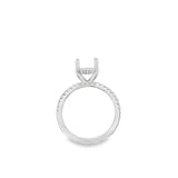 Lady's Platinum Hidden Halo Platinum Mounting Size 7 40 = 0.87tw Round