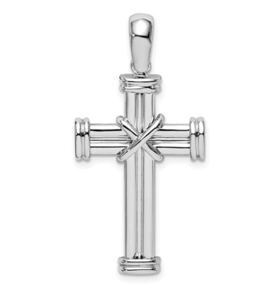 Sterling Silver Latin Cross With Endcaps And X-Center Pendant Gram Wei