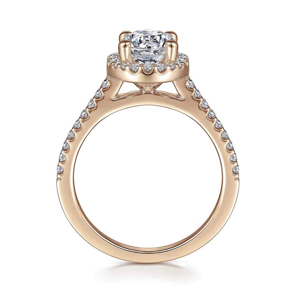 Gabriel & Co. Carly - Diamond Halo Engagement Ring Mounting